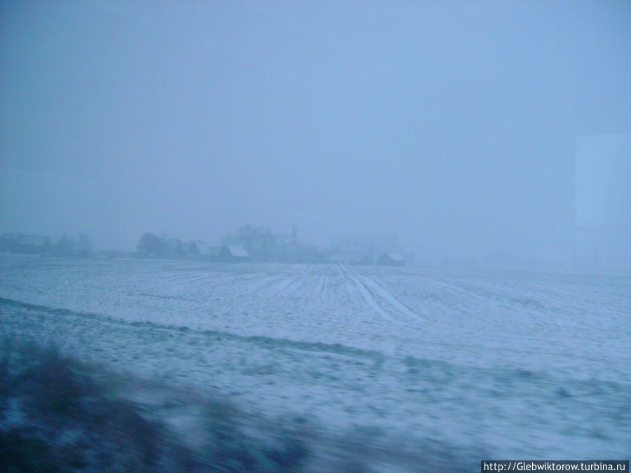 Прогулка по Щецину в снегопад Щецин, Польша