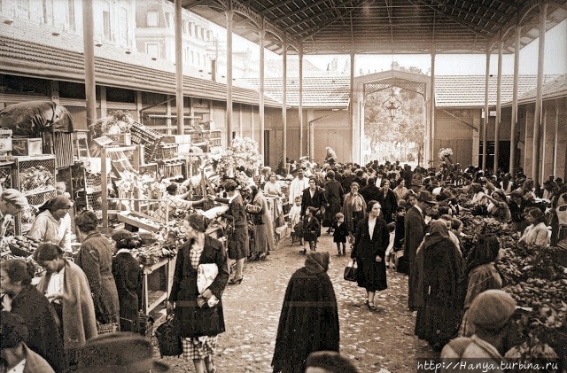 1927 г. Рынок Mercado de Santa Clara. Из интернета Лиссабон, Португалия