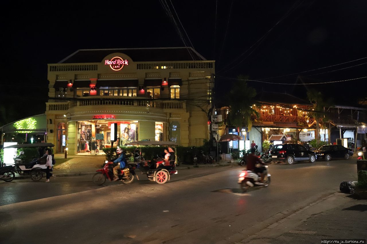 Вечерний Сиемреап Сиемреап, Камбоджа