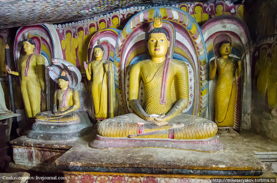 Пещерные храмы Дамбуллы и немного истории конфликта Дамбулла, Шри-Ланка