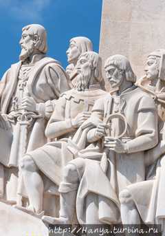 3. Vasco da Gama
4. Afonso Gonçalves Baldaia (видна только голова)
5. Pedro Álvares Cabral
6. Fernão de Magalhães. Из интернета