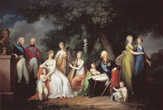 из Википедии: семья Павла 1. Слева двое юношей — Александр и Константин, справа — Александра (левее) и Елена Павловны