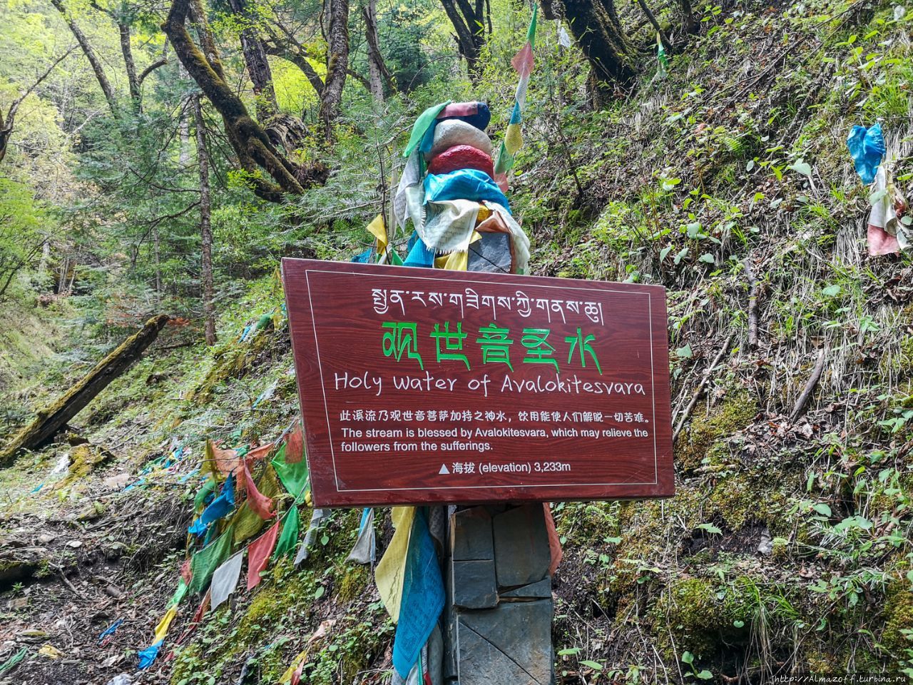 Поход к священному водопаду в горах Кава Карпо Юбенг, Китай