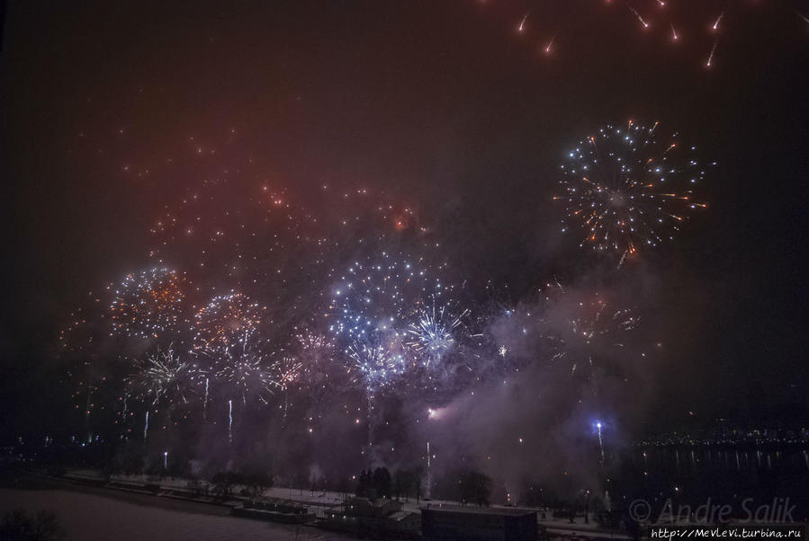 Празднование Нового года Рига, Латвия