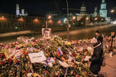 Место убийства Б.Немцова 27 февраля 2015 г