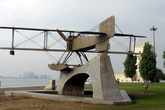 Памятник, посвященный беспосадочному перелету в Бразилию. Из интернета