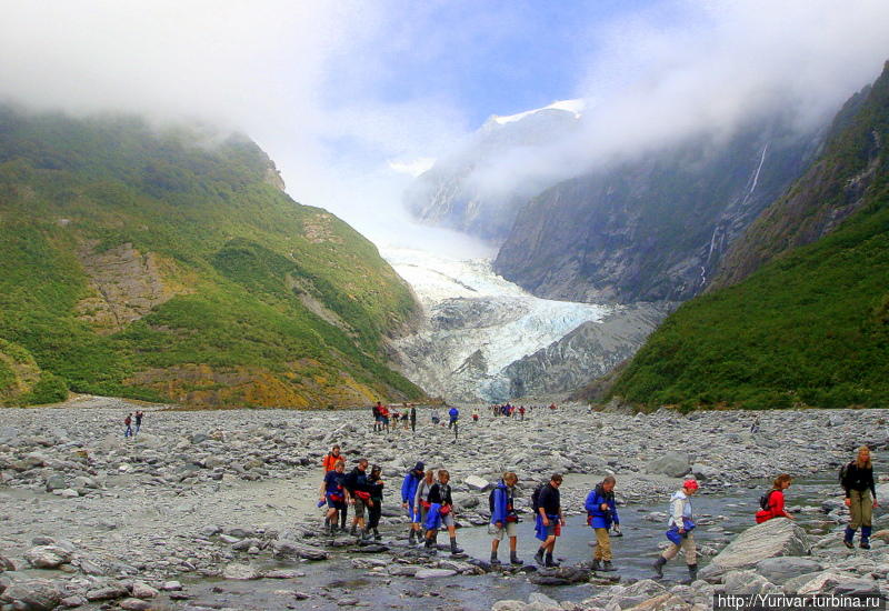 Возвращение с ледника Франца Иосифа Вестленд Таи Поутини Национальный парк, Новая Зеландия