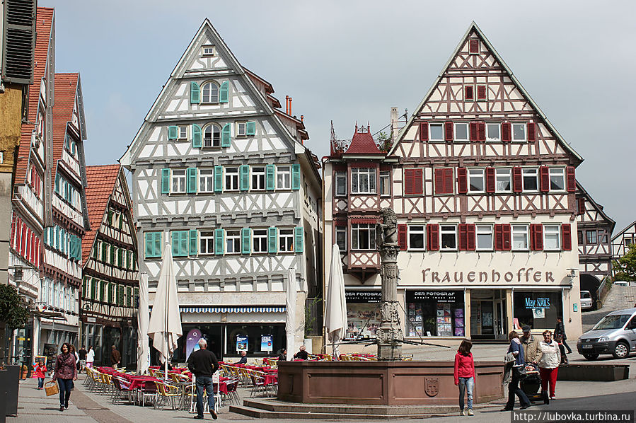 Рыночная площадь. Херренберг, Германия