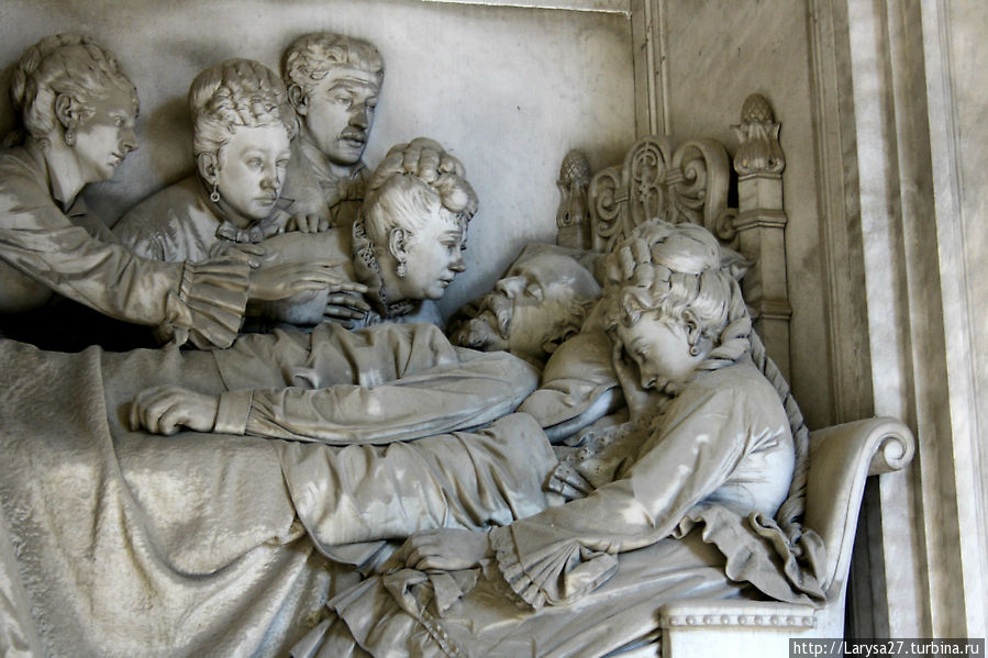 Надгробие Карло Раджио, 1872. Скульптор Августо Ривальто. Генуя, Италия