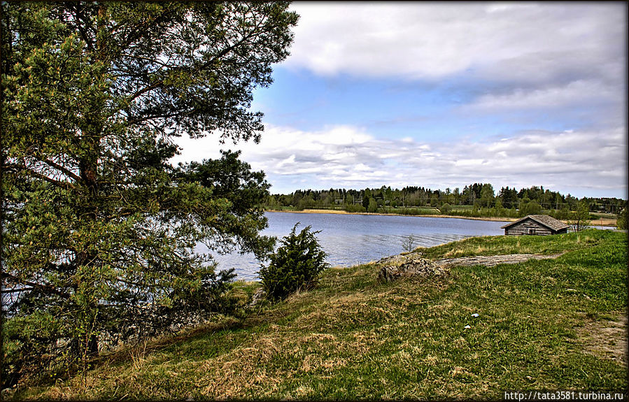 Састамала — город на озере Састамала, Финляндия