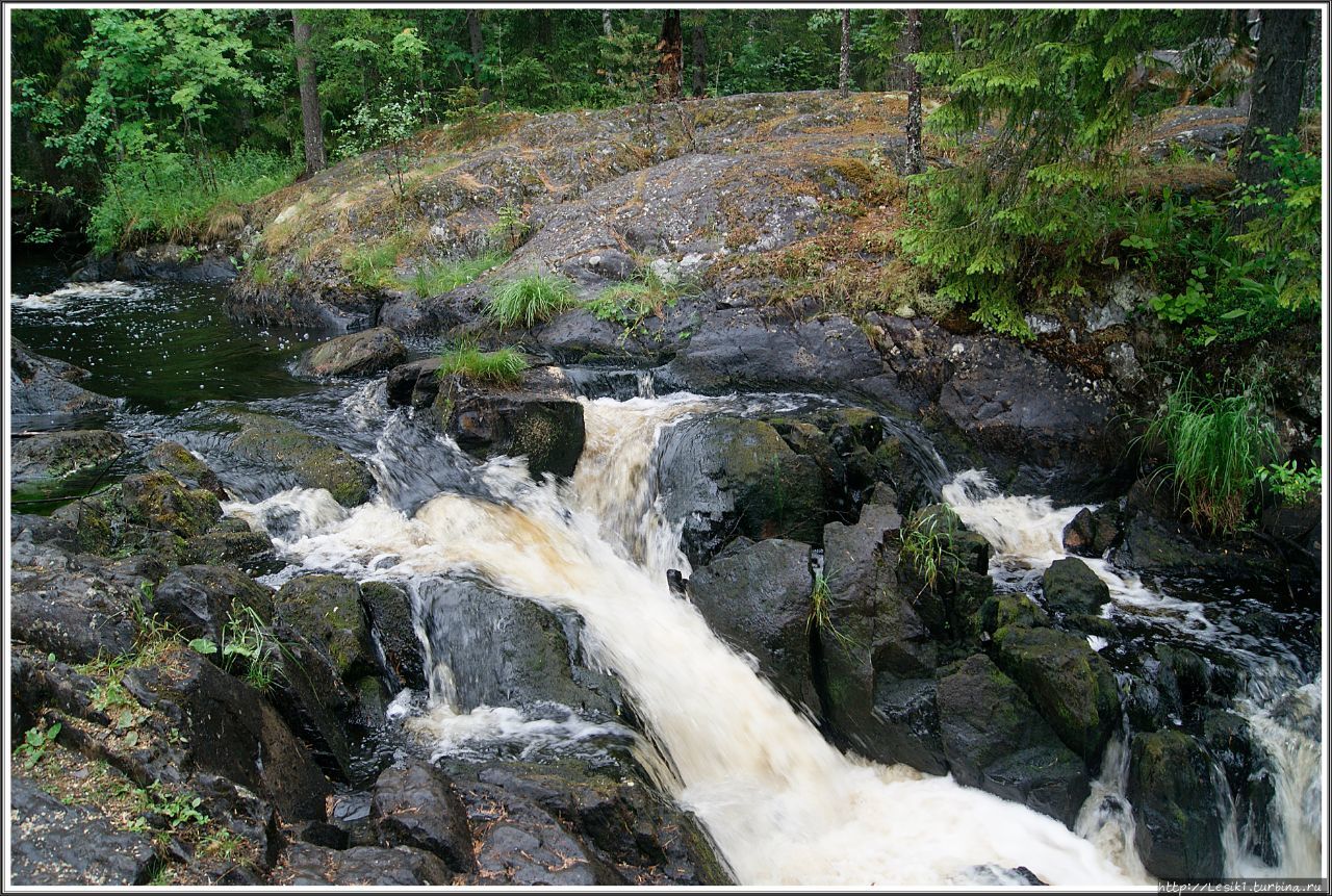 Водопады  Ахвенкоски Рускеала, Россия