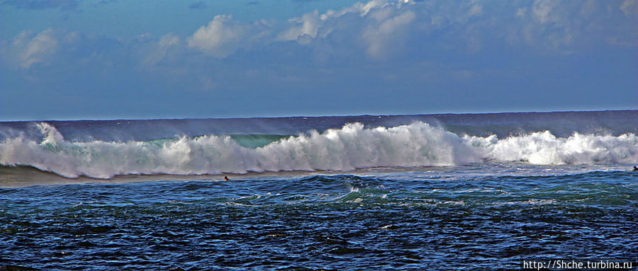 Бьют волны, а мне прикольно... Северное побережье Оаху Кауэла-Бэй, остров Оаху, CША