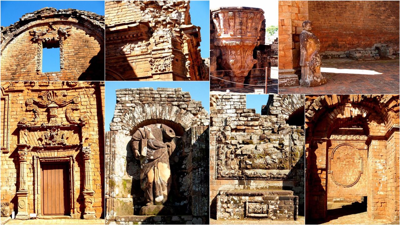 Руины миссии иезуитов в Тринидад, памятник ЮНЕСКО в Парагвае Тринидад, Парагвай