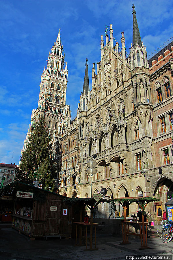 Новая ратуша (Neues Rathaus) Мюнхена — шедевр неоготики Мюнхен, Германия