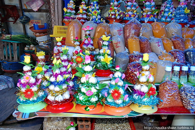 Елочки из чеснока