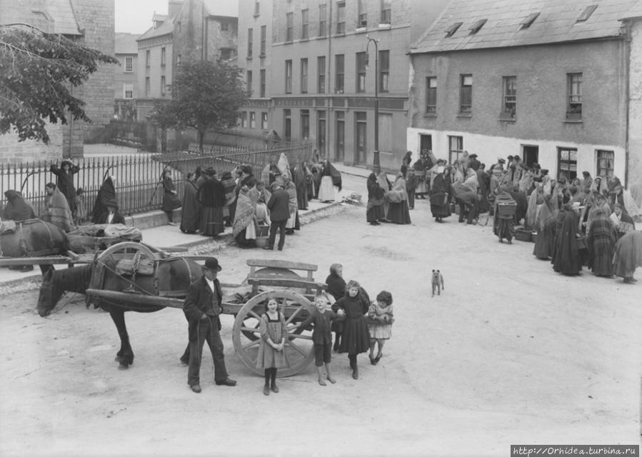 Рынок в Голуэе. 1905 год. Ирландия