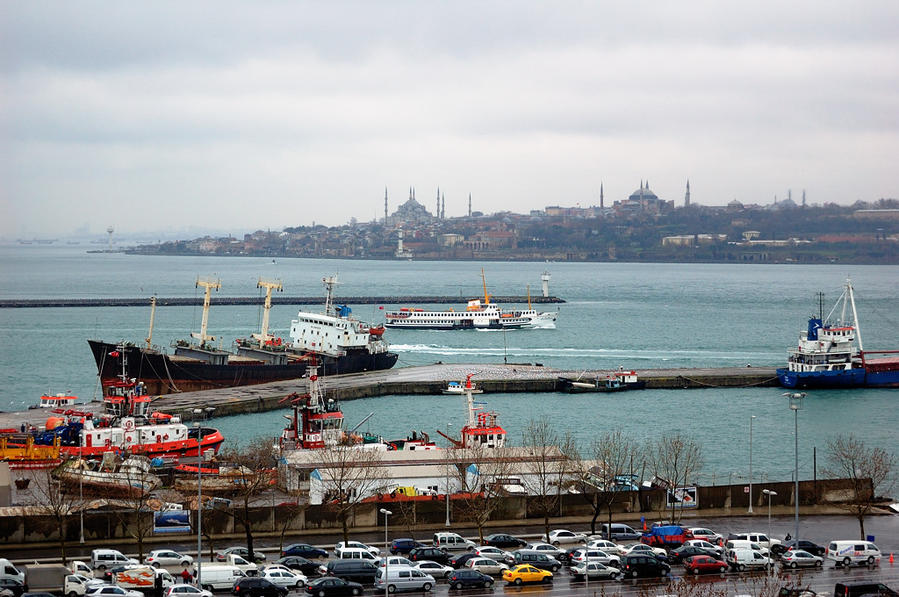 Вид с Азии на Европу Стамбул, Турция