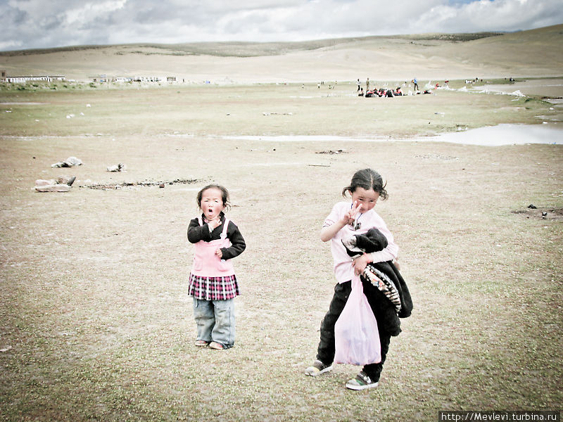 Дети в Тибете Тибет, Китай