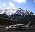 аэропорт Джомсома на высоте 2800 м, Гималаи, Непал