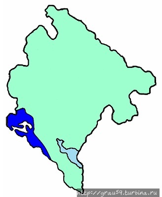 Тёмно-синий цвет — Диоцез Котора.
Светло-зелёный цвет — Архидиоцез Бара

(Из Интернета) Будва, Черногория