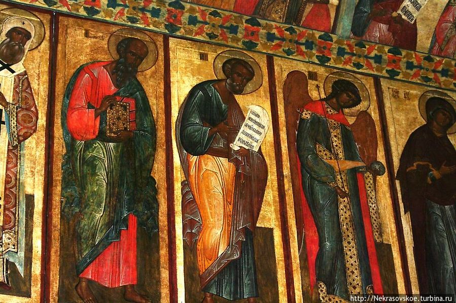 Фрагмент иконостаса церкви Преображения. Кириллов, Россия