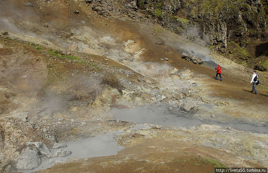 Муза грязи или дымный этюд в серо-коричневых тонах Южная Исландия, Исландия