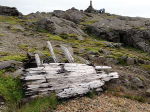 Такое дерево с разбитых штормами кораблей очень ценилось исландцами. Вот так — кому смерть, а кому на этом горе новый дом или мебель.