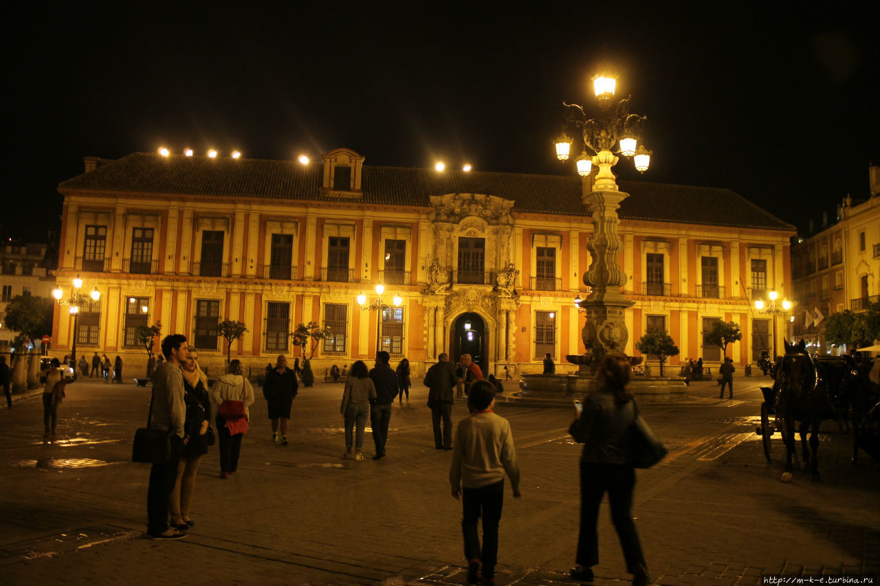 Ночная Севилья Севилья, Испания