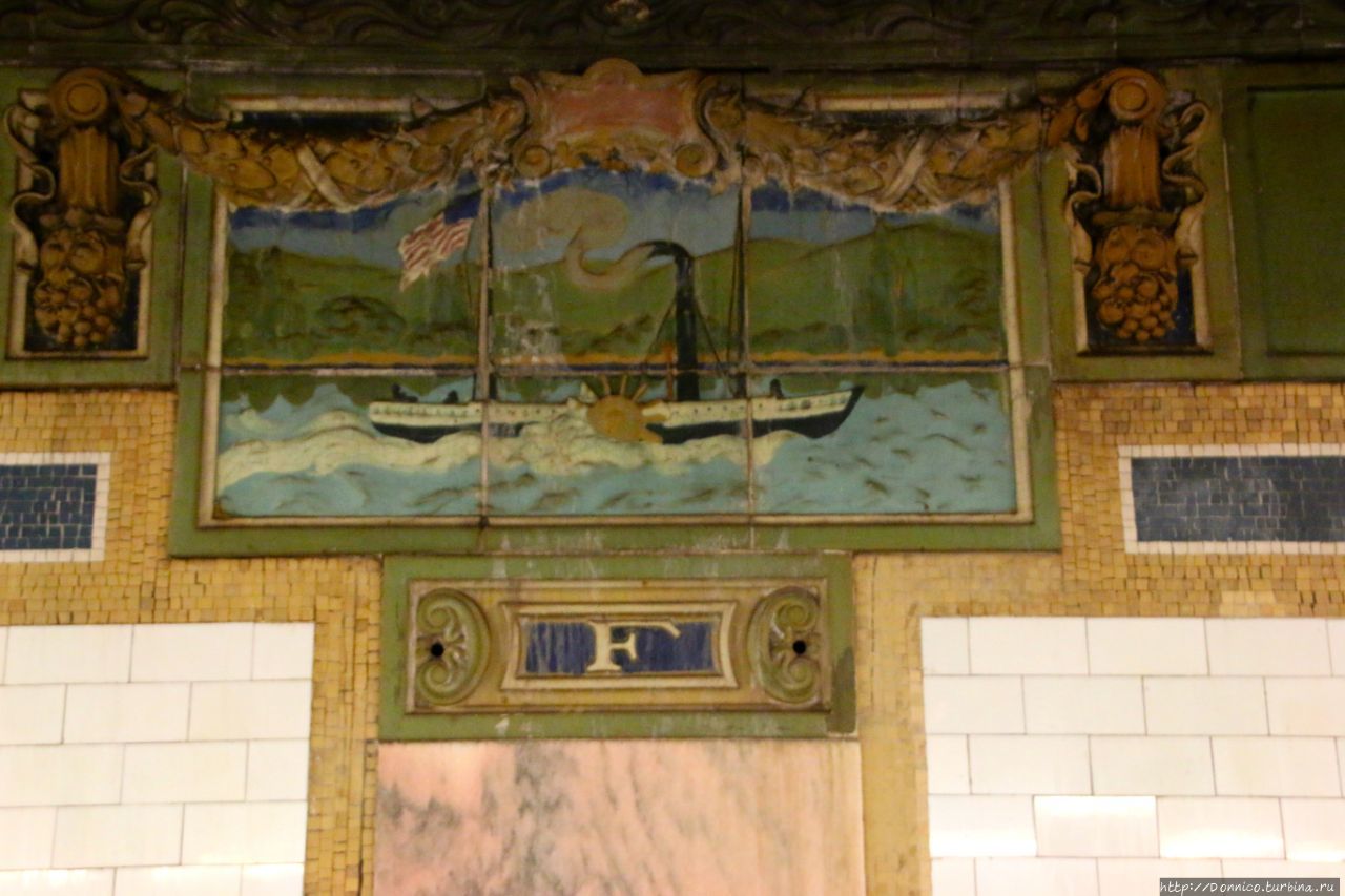Нью-Йоркское метро (Фултон Стрит) Нью-Йорк, CША