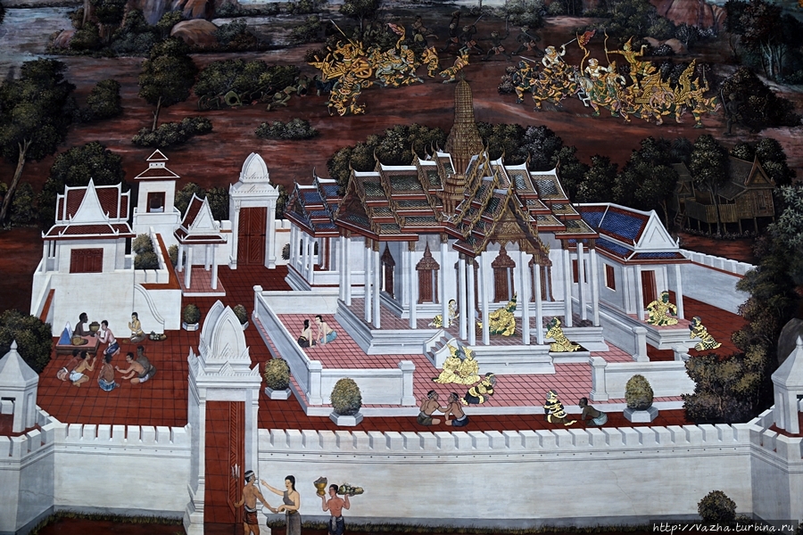 Храм Изумрудного Будды. Божество Хануман Бангкок, Таиланд