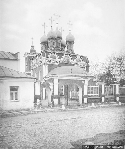 Церковь Покрова в Голиках, на Малой Ордынке (фотография 1882 года) Москва, Россия