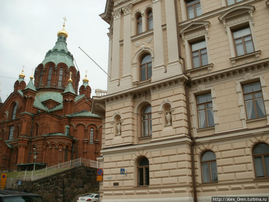 Успенский собор построен в 1868 по проекту профессора Петербургской Академии художеств Горностаева. Хельсинки, Финляндия