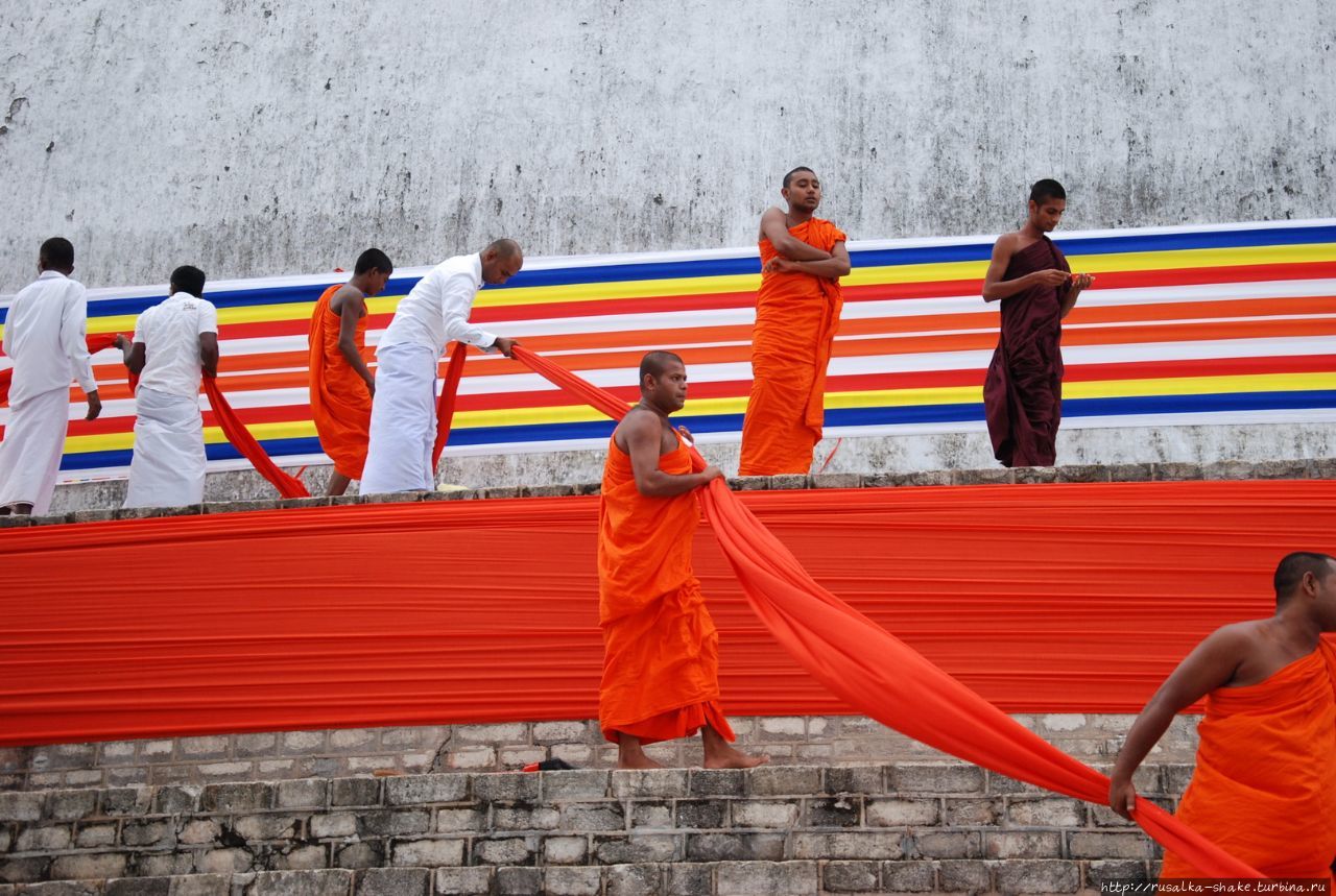 Праздник у Руанвелиссии Анурадхапура, Шри-Ланка
