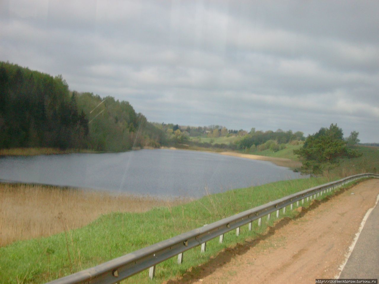 Посещение города рано утром Печоры, Россия
