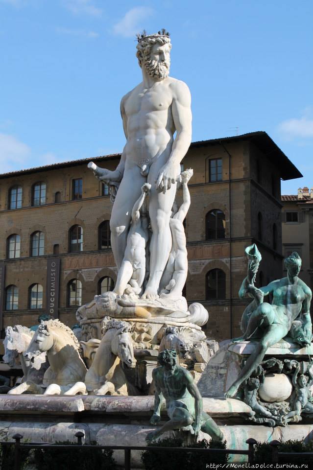 Флоренция: piazza della Signoria, palazzo Vecchio Флоренция, Италия