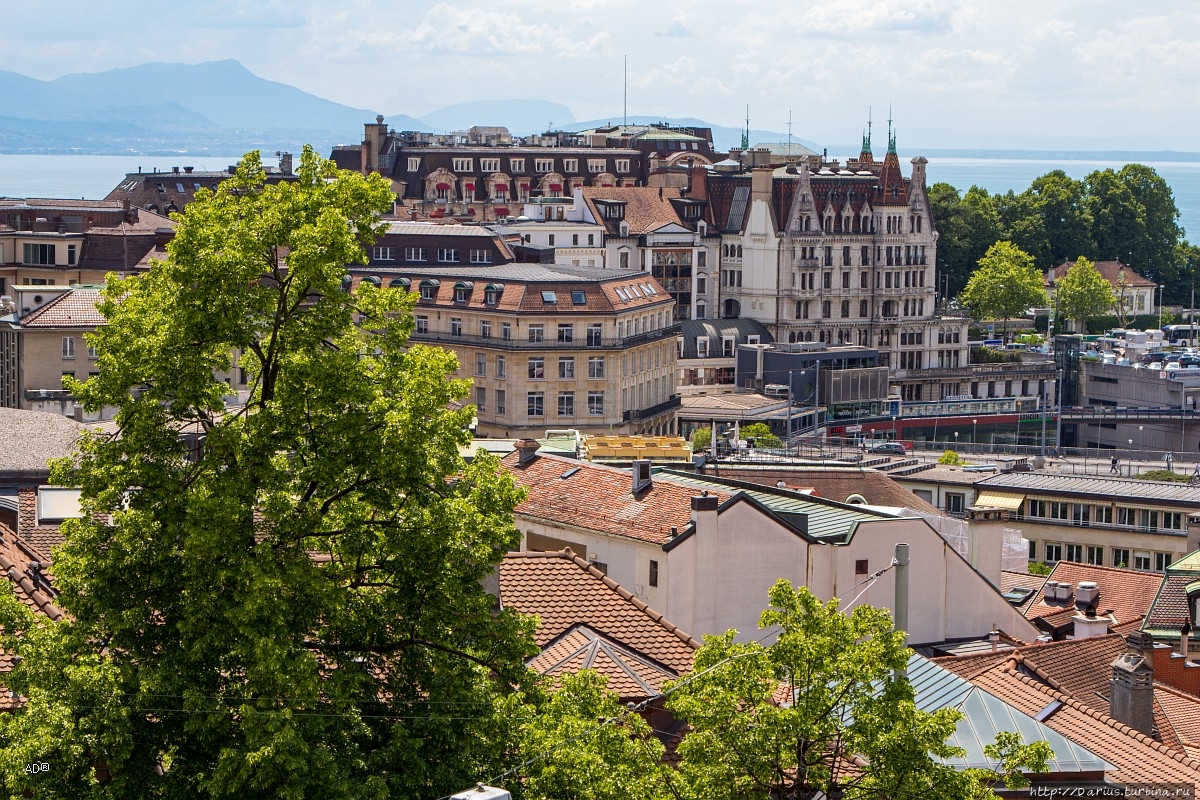 Женева - Лозанна, Виды с Кафедрального собора Лозанны