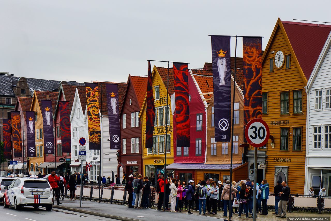 Разноцветные домики и рыбный рынок! Это Берген Берген, Норвегия