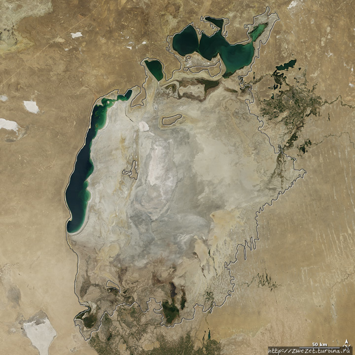 Аральское море на 2014 г 