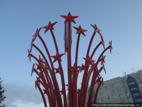 Посещение сквера Победы в первый день 2016 Тюмень, Россия