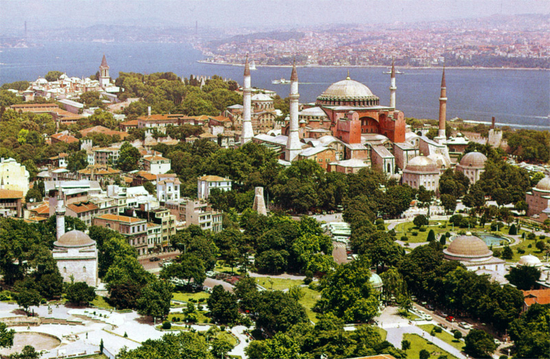 Айя-София. Скан из книги Стамбул, Турция