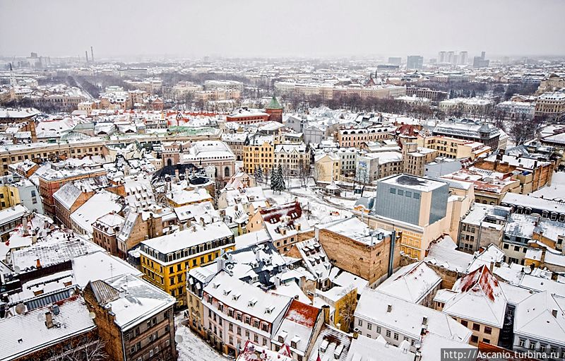 Зимняя Рига Рига, Латвия
