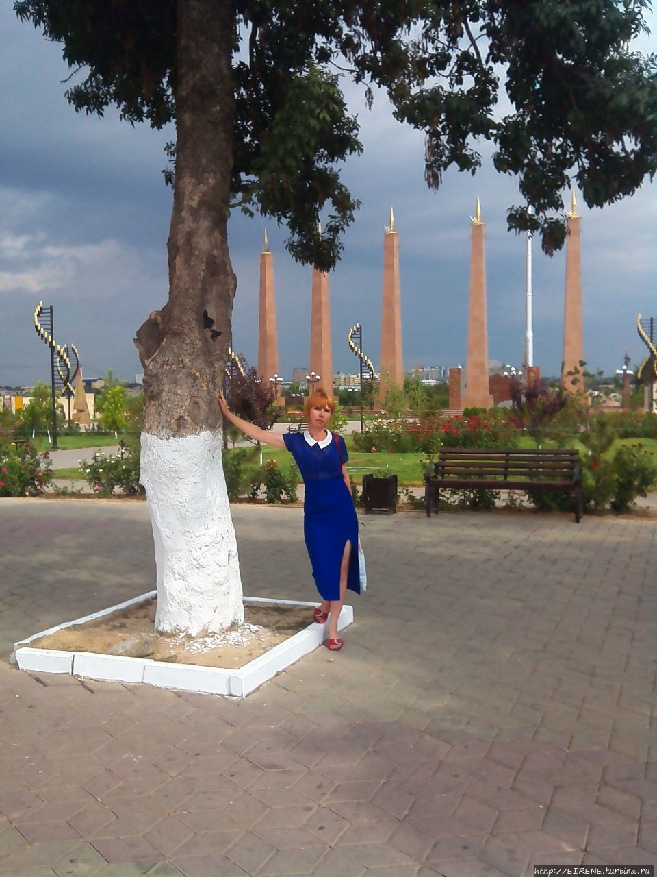 Парк Независимости, после дождя. Чимкент, Казахстан