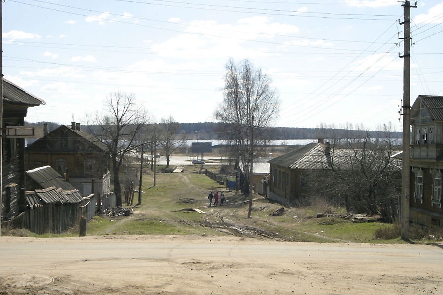 Слегка ожившее застывшее время Мышкин, Россия