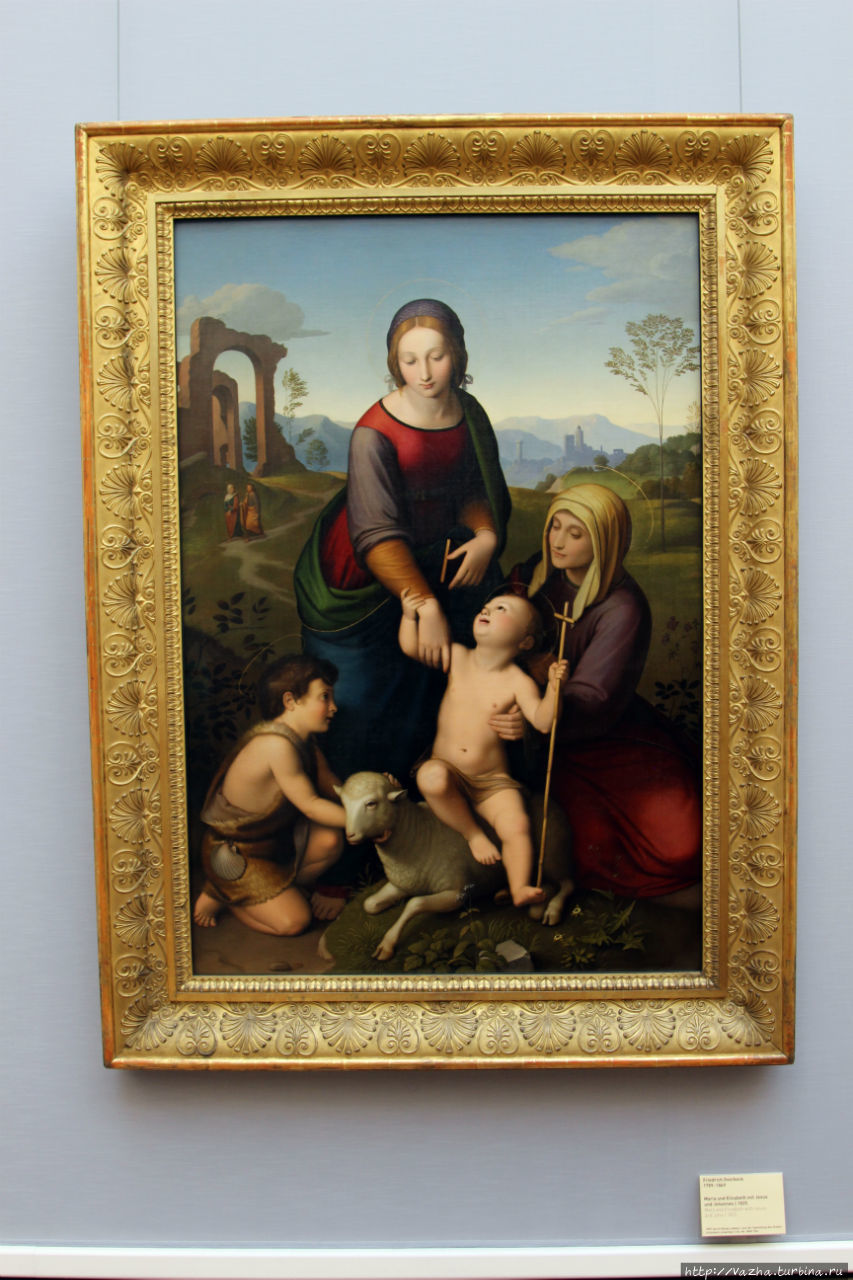Фридрих Овербек. Мария и Елизавета с маленьким Исусом и Иоанном Мюнхен, Германия