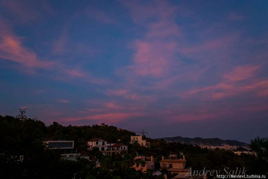 Закат в Ситжесе Ситжес, Испания