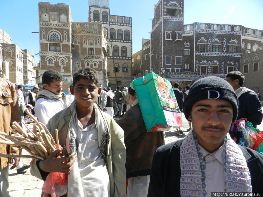 Восточный базар или музей под открытым небом Сана, Йемен
