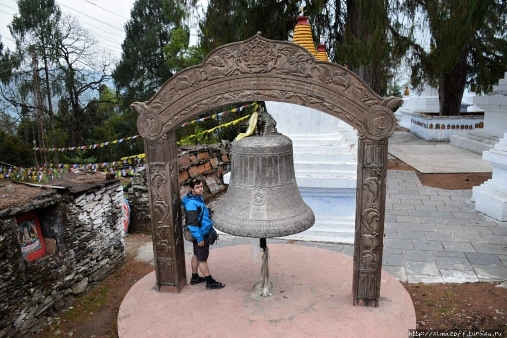 Самое святое место королевства Сикким Монастырь Ташидинг, Индия