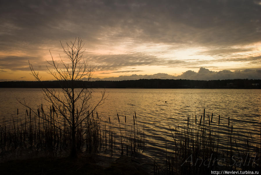 Рассвет на Балтезерсе Латвия