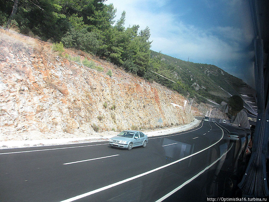 Дорога из Дидима в Мармарис Турция