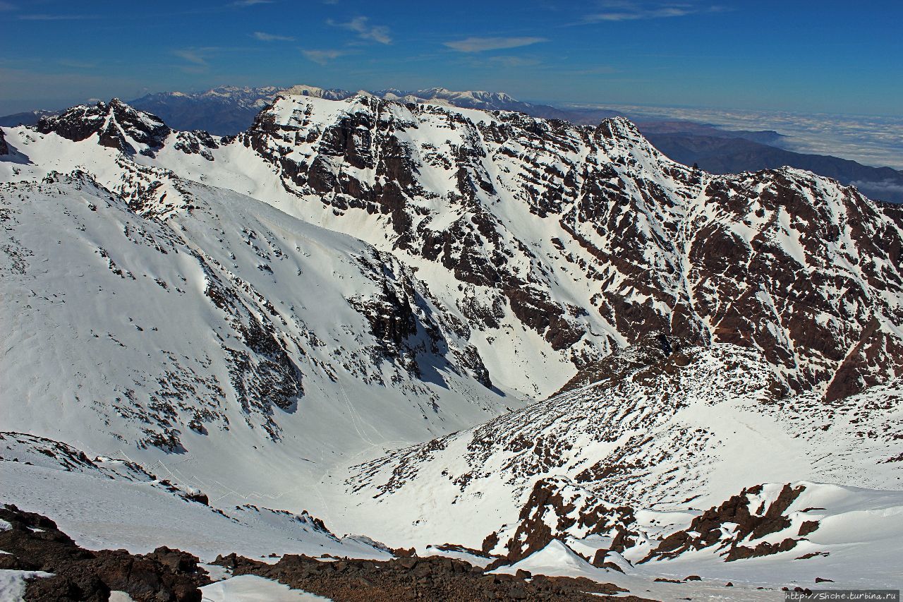 Вершина Тубкаль Гора Тубкаль (4167м), Марокко